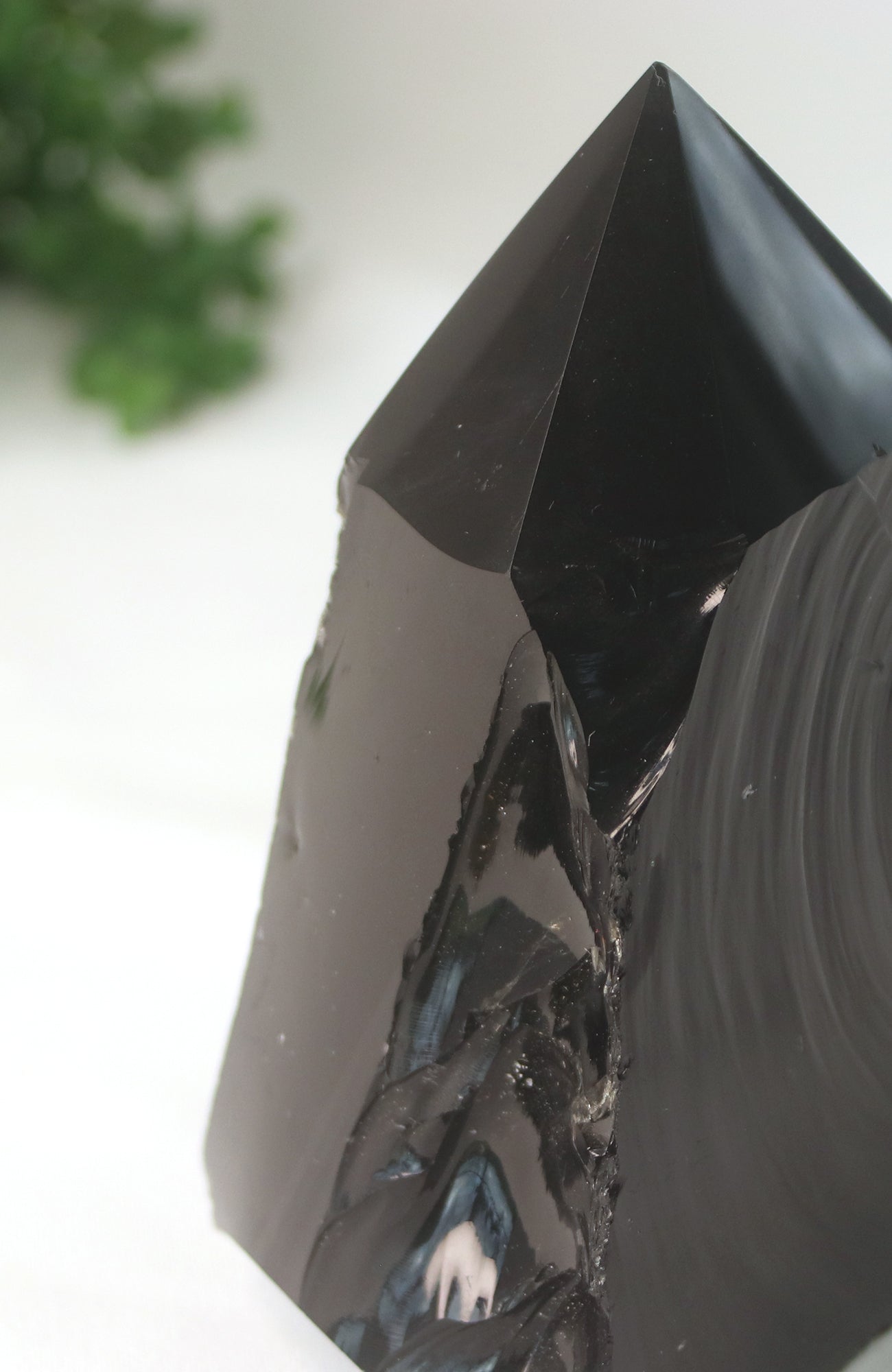 Black Obsidian Polished Top Point